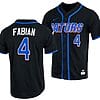 Jud Fabian Jersey #4 Florida Gators College Baseball Full-Button Black