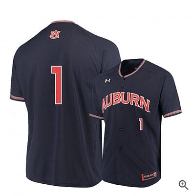 Judd Ward Jersey #1 Auburn Tigers Baseball NCAA College Navy Alumni