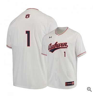 Judd Ward Jersey #1 Auburn Tigers Baseball NCAA College White Alumni
