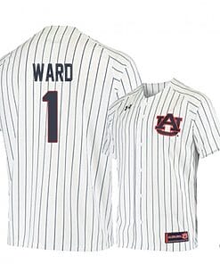 Judd Ward Jersey #1 Auburn Tigers Baseball NCAA College White Blue Alumni
