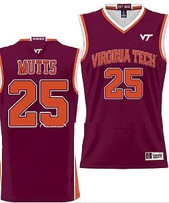 Justyn Mutts Jersey Virginia Tech Hokies College Basketball NIL Pick-A-Player Maroon #25