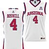 Kylan Boswell Jersey #4 Arizona Wildcats NIL College Basketball Lightweight White