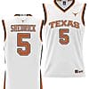 Kadin Shedrick Jersey #5 Texas Longhorns NIL College Basketball Lightweight White