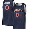 KD Johnson Jersey #0 Auburn Tigers College Basketball Navy