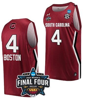 Kamilla Cardoso Jersey #4 South Carolina Gamecocks College Basketball 2023 NCAA Final Four Garnet Garnet