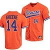 Khalil Greene Jersey #14 Clemson Tigers College Baseball Orange Full-Button