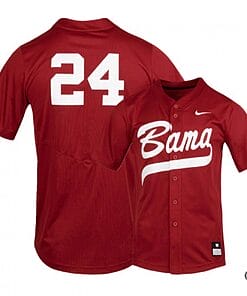 Kolby Robinson Jersey #24 Alabama Crimson Tide Baseball NCAA College Alumni Red
