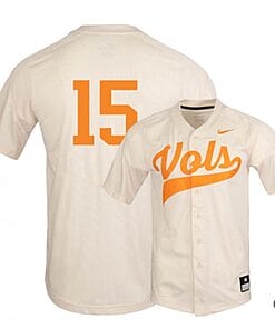 Kody Davidson Jersey #15 Tennessee Volunteers Baseball NCAA College Elite White