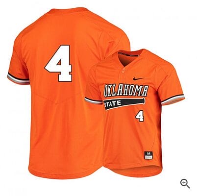 Kaden Polcovich Jersey #4 Oklahoma State Cowboys Baseball NCAA College Orange Elite Alumni