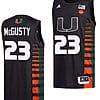 Kameron McGusty Jersey #23 Miami Hurricanes College Basketball Black