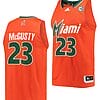 Kameron McGusty Jersey #23 Miami Hurricanes College Basketball Reverse Retro Orange