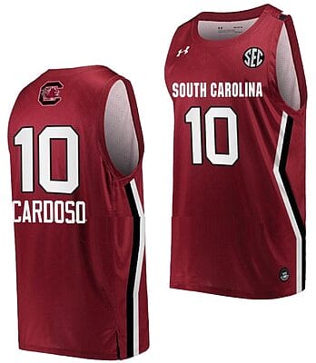 Kamilla Cardoso Jersey #10 South Carolina Gamecocks College Basketball Wine