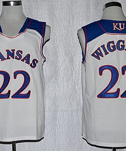 Andrew Wiggins Jersey #22 Kansas Jayhawks NCAA Basketball Royal White