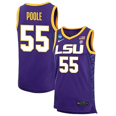 Kateri Poole Jersey #55 LSU Tigers Basketball 2023 NCAA College Purple