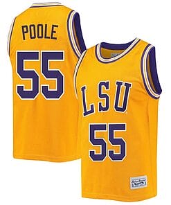 Kateri Poole Jersey #55 LSU Tigers Basketball 2023 NCAA College Retro Gold