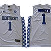 Devin Booker Jersey #1 Kentucky Wildcats NCAA Basketball White