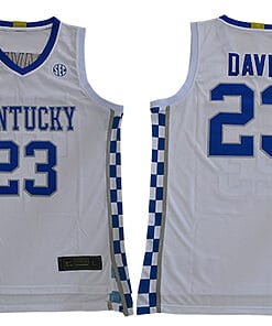 Anthony Davis Jersey #23 Kentucky Wildcats NCAA Basketball SEC White