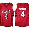 Kenyon Martin Jersey #4 Cincinnati Bearcats College Basketball Red