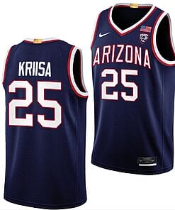 Kerr Kriisa Jersey #25 Arizona Wildcats College Basketball Limited Navy