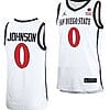 Keshad Johnson Jersey San Diego State Aztecs College Basketball Home White #0