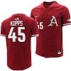 Kevin Kopps Jersey #45 Arkansas Razorbacks College Baseball Cardinal