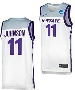 Keyontae Johnson Jersey Kansas State Wildcats College Basketball 2023 NCAA March Madness White #11