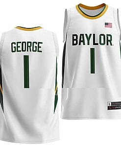 Keyonte George Jersey #1 Baylor Bears College Basketball Home White