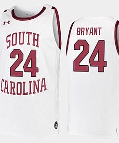 Keyshawn Bryant Jersey #24 South Carolina Gamecocks College Basketball White Replica