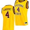 Kimani Lawrence Jersey Arizona State Sun Devils College Basketball Gold #4