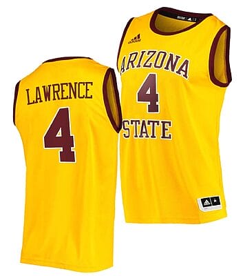 Kimani Lawrence Jersey Arizona State Sun Devils College Basketball Gold #4