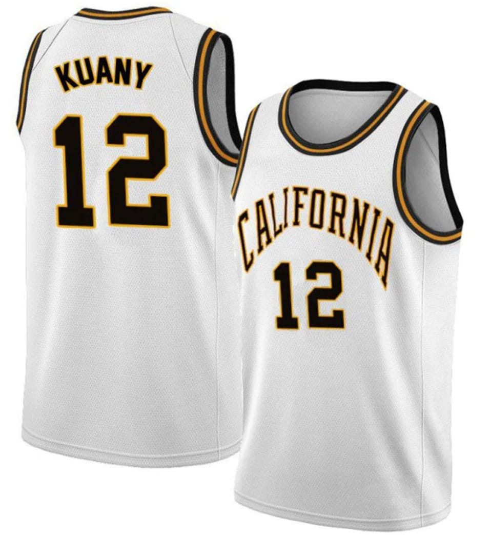 Kuany Kuany Jersey #12 California Golden Bears College Basketball White