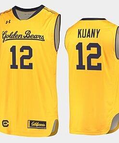 Kuany Kuany Jersey #12 California Golden Bears College Basketball Yellow