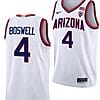 Kylan Boswell Jersey #4 Arizona Wildcats College Basketball Limited White