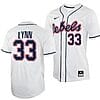 Lance Lynn Jersey #33 Ole Miss Rebels College Baseball White
