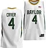 LJ Cryer Jersey #4 Baylor Bears College Basketball Home White