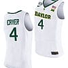 LJ Cryer Jersey #4 Baylor Bears College Basketball White