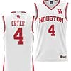 LJ Cryer Jersey #4 Houston Cougars NIL College Basketball Lightweight White