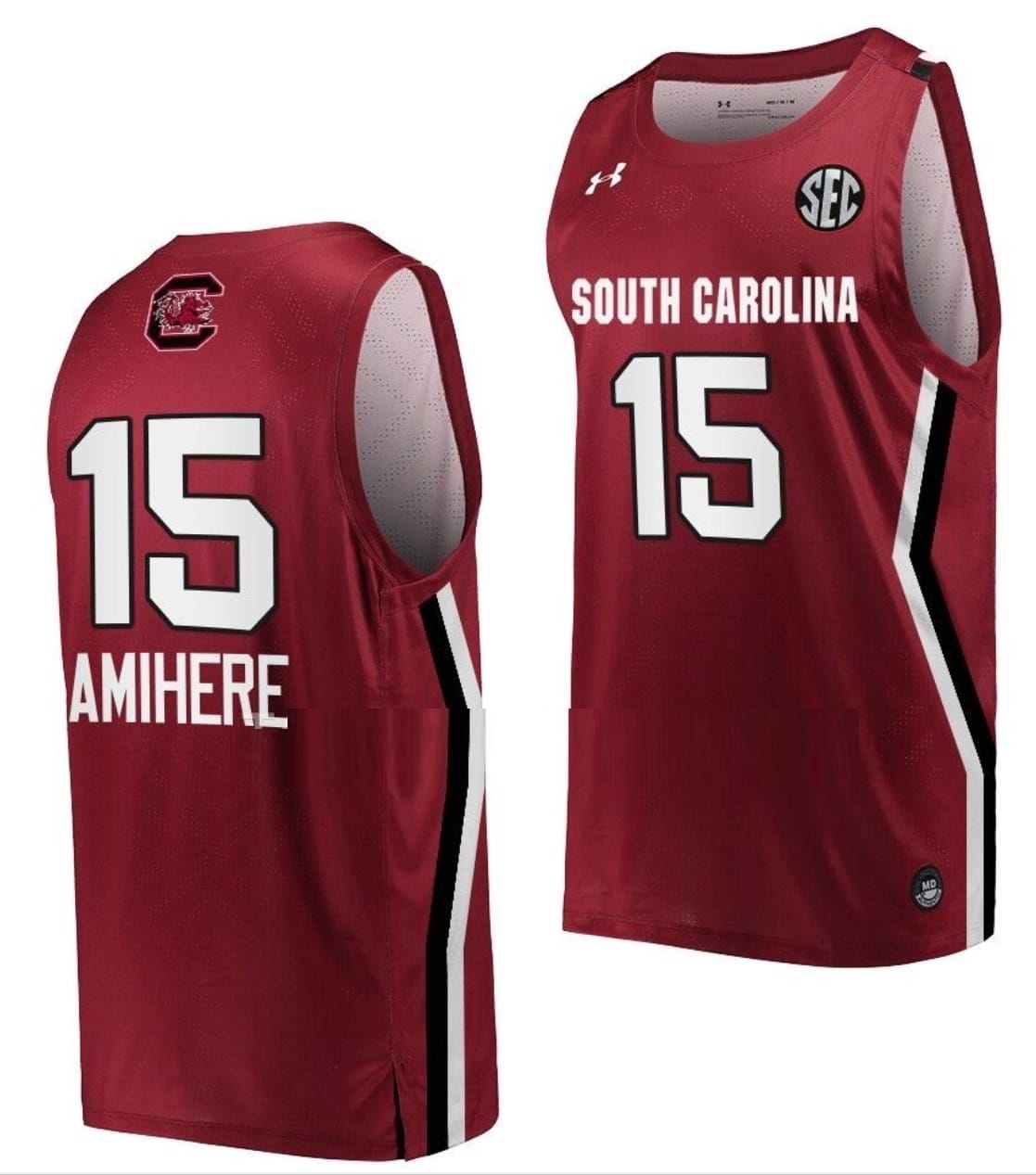 Laeticia Amihere Jersey #15 South Carolina Gamecocks College Basketball Wine