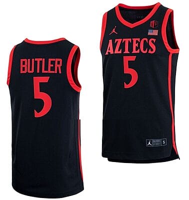 Lamont Butler Jersey San Diego State Aztecs College Basketball Black #5