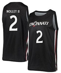 Landers Nolley II Jersey #2 Cincinnati Bearcats College Basketball Black