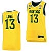 Langston Love Jersey #13 Baylor Bears College Basketball Replica Gold