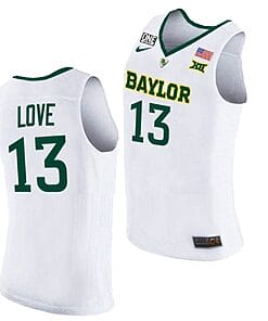 Langston Love Jersey #13 Baylor Bears College Basketball White