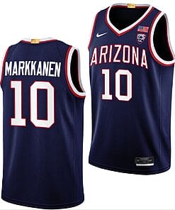 Lauri Markkanen Jersey #10 Arizona Wildcats College Basketball Limited Navy