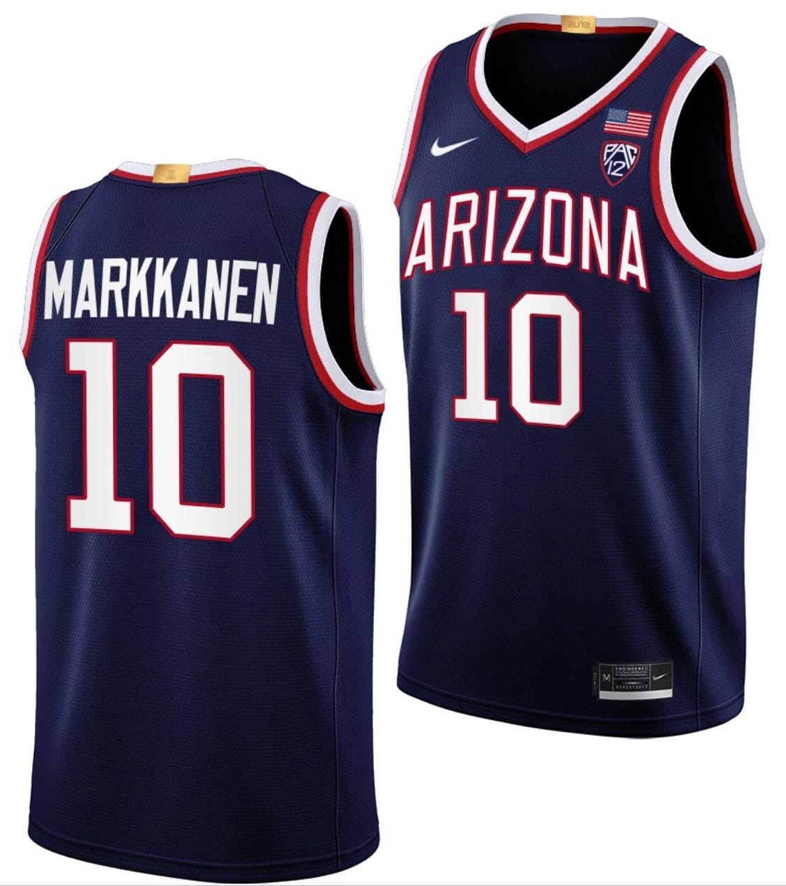 Lauri Markkanen Jersey #10 Arizona Wildcats College Basketball Limited Navy
