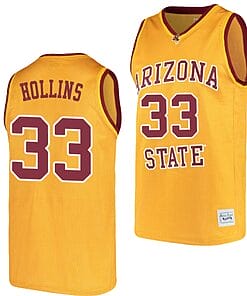 Lionel Hollins Jersey Arizona State Sun Devils College Basketball Gold #33
