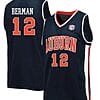 Lior Berman Jersey #12 Auburn Tigers College Basketball Navy