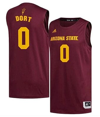 Luguentz Dort Jersey Arizona State Sun Devils College Basketball Red #0
