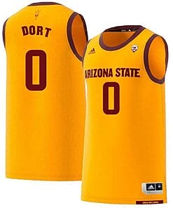 Luguentz Dort Jersey Arizona State Sun Devils College Basketball Yellow #0
