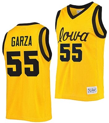 Luka Garza Jersey #55 Iowa Hawkeyes College Basketball Classic Gold