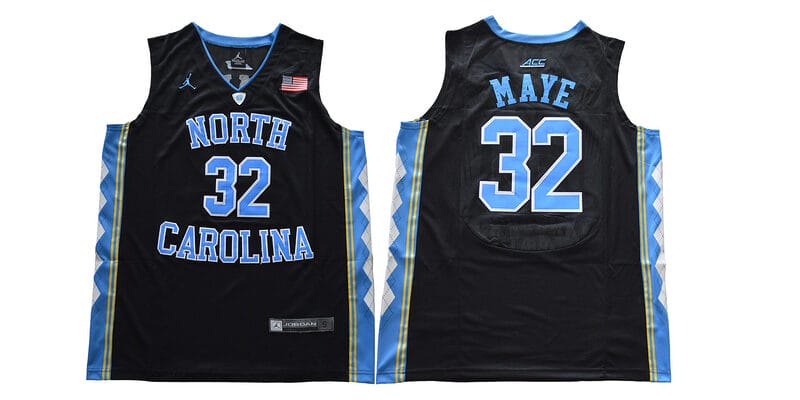 Luke Maye Jersey #32 North Carolina Tar Heels NCAA Basketball Black
